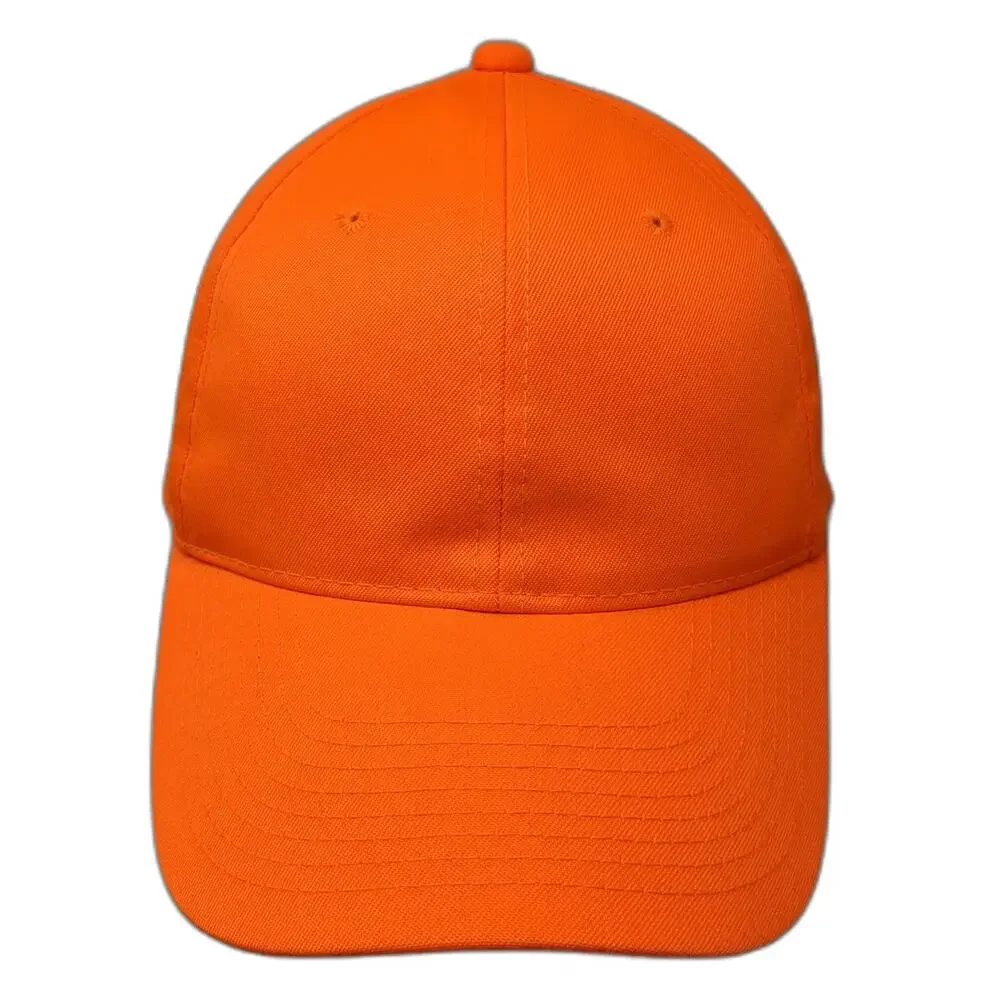 C.C Snapback Orange Green One Size Hat Underbrim Blank Structured Crown Plain